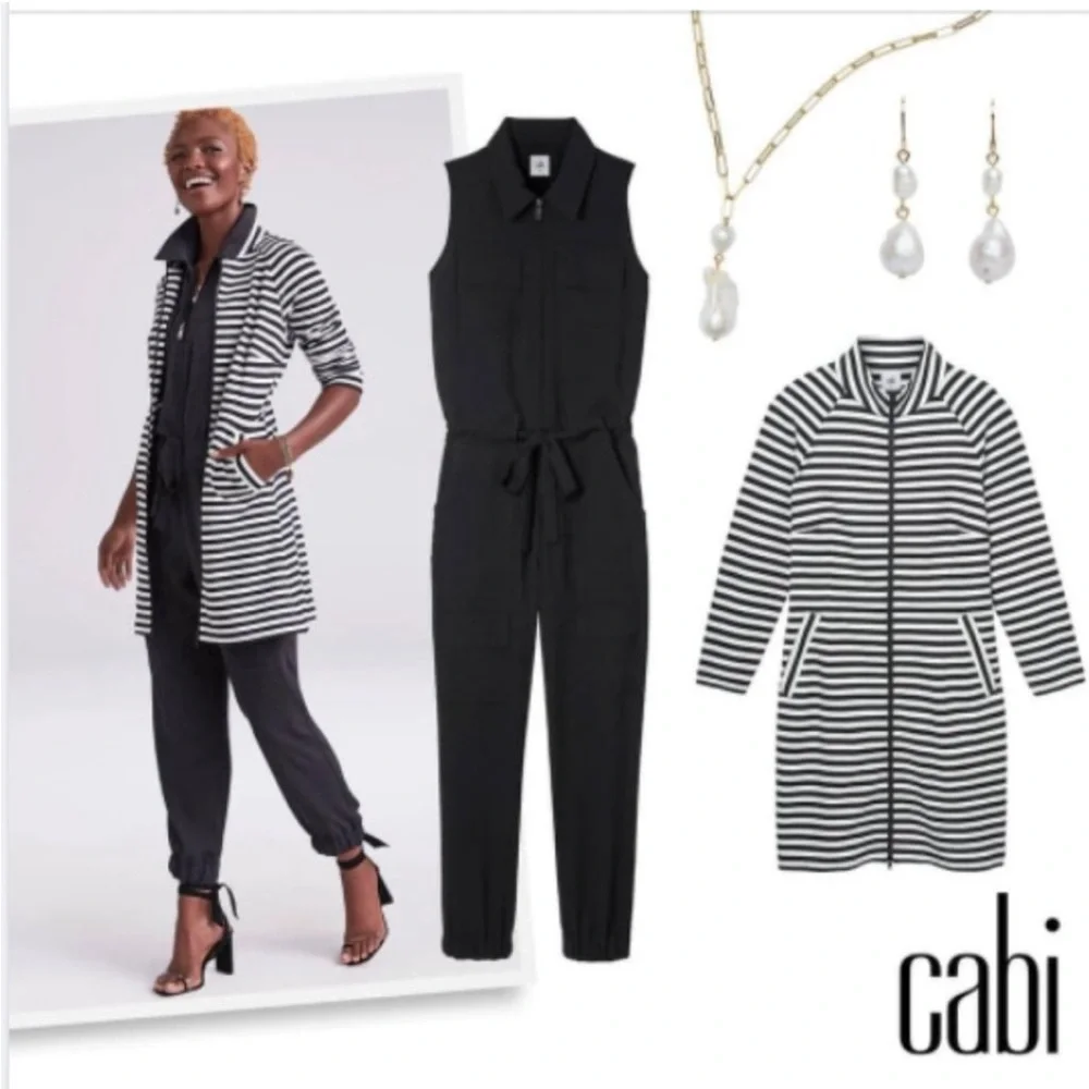 CAbi Byline Jacket #5851 Black & White Small NWOT - Picture 12 of 12